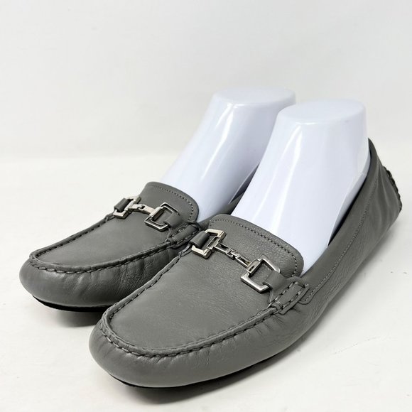 Gucci Womens Horsebit Bit Driving Moccasin Loafer Gray Size 39 / 8.5 VGC - Picture 1 of 12